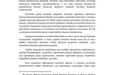 Eğitimde Kritik Düşünme Becerilerinin Geliştirilmesi: Devlet Okullarındaki Yaklaşımlar