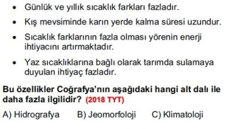 TYT Coğrafya Doğal Afetler ve Çıkmış Sorular