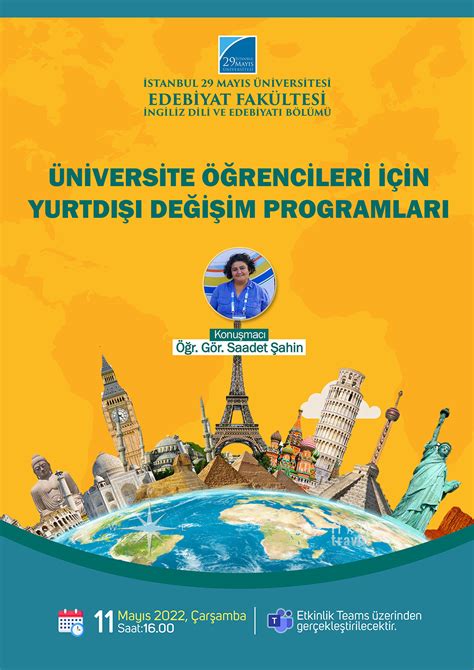 Üniversite Eğitiminde Öğrenci Değişim Programları ve Deneyim Paylaşımları