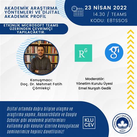 Üniversitelerde Akademik Araştırma ve Yayın Yöntemleri